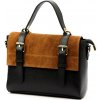 Dámska kožená kabelka Luka 26-056, crossbody, 26 x 19 x 11 cm