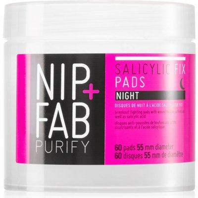 NIP+FAB Salicylic Fix čistiace tampóny na noc 60 ks