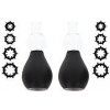 TABOOM Nipple Play Nipple Enlargers with 8 Rings (Black)