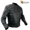 XELEMENT ADVANCED BIKER - pánská černá kožená moto bunda - 3XL - doprava zdarma
