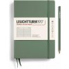 Leuchtturm1917 Zápisník Olive Medium A5 linajkový
