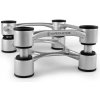 IsoAcoustics Aperta 200 Strieborná (Tvarované hliníkové akustické izolačné stojany, nosnosť do 34 kg, náklon až 6.5 stupňov (cena za pár))