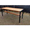 NaK Záhradný stôl W120a, 150 cm, tmavý dub