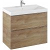 Elita Look skrinka 80x44.9x63.5 cm závesná kúpeľňová skrinka pod umývadlo dub RE010801027050
