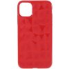 AppleKing mäkký kryt s diamantovou 3D textúrou pre iPhone 11 Pro Max – červený - možnosť vrátiť tovar ZADARMO do 30tich dní