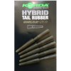 Korda Převlek Hybrid Tail Rubbers Gravel/Clay 10 ks