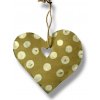 Dekorácia srdiečko z plechu 7 cm