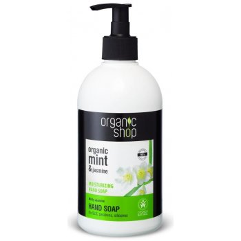 Organic shop Organické hydratačné tekuté mydlo na ruky Mätový jazmín 500 ml