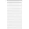 VidaXL Roleta zebra, biela, 65,9 cm, polyester