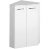 AQUALINE Rohová skrinka ZOJA/KERAMIA FRESH 35x78x35cm, biela 50321 - AQUALINE