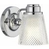 Quintiesse Hudson nástenná lampa 1x3 W chrómová-priehľadná QN-HUDSON1-BATH