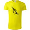 Paličky ruka - Tričko z organickej bavlny - L ( Citrónová )
