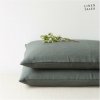 Ľanová obliečka na vankúš 40x40 cm Forest Green – Linen Tales