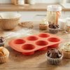 TESCOMA Delicia Silicon Prime oranžová - silikónová forma na pečenie 6 muffinov