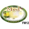Samolepiace etikety oválne, 100 ks - vzor FM12