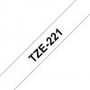 Brother TZe-221, bílá / černá 1 ks (9mm, laminovaná) TZe221