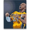 Vymalujsisam.sk Diamantovanie podľa čísiel - Kobe Bryant 2 Veľkosť: 30x40cm, Rám: Na plastovej doske, Diamanty: Okrúhle