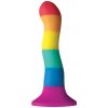 Pride - lgbt flag dildo wave 17 cm
