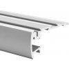 Klus A18042A_2 Schodiskový hliníkový profil STEP (2000x41x80,65mm), eloxovaný- strieborný