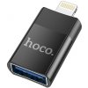 Hoco Adaptor Otg From USB A (Female) to Lightning 8-Pin Ua17 Black