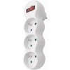 Solight rozbočka s podpěrou, 3 x 10A, bílá, vypínač P102