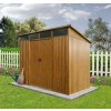 Záhradný domček BestBerg ZDSL-4D / 4,6 m² / 238 x 194 x 202 cm / červené drevo / hnedá