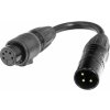 Accu Cable 3-pin M to 5-pin FM IP65 Kábel k DMX svetlu