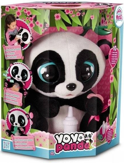 Teddies YOYO Panda interaktivní hýbající se 28 cm plyš na baterie se zvukem