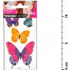 Anděl tetovací obtisky 1102 s glitrami 10,5x6 cm motýli