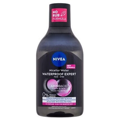 Nivea MicellAIR® Expert Waterproof 400 ml micelární voda na voděodolné líčení pro ženy