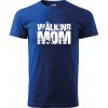 Sablio Tričko s potlačou pre mamičku The walking mom - modré 5XL