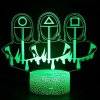 3Dmix 3DL-BTC069 – 3D LED nočná lampa - Squid Game (Bluetooth reproduktor - farba čierna)