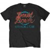 David Bowie Tričko 1978 World Tour Unisex Black S