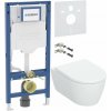 Súprava WC misa s pomaly sa sklápajúcim sedadlom Geberit iCon 503.046.00.1, podomietková konštrukcia Geberit Duofix 111.320.00.6, 111.815.00.1, 156.050.00.1