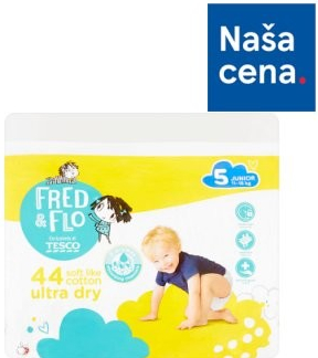 Tesco Fred & Flo Ultra Dry plienky 5 Junior 44 ks od 10,49 € - Heureka.sk