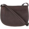 I Fratelli kožená crossbody dámska kabelka Enila tmavá hnedá