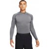 Pánske tréningové tričko Nike, NP DF TIGHT LS MOCK M sivá,čierna, XXL
