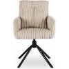 JAKS Otočná stolička béžová manšester June