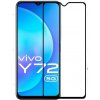Picasee 3D ochranné tvrdené sklo s rámčekom pre Vivo Y72 5G - čierné 270011