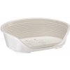 plastový pelech pre psov siesta Deluxe 4/55 Biela -61,5x45x21,5 cm Ferplast pelechy, vankúše