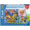 RAVENSBURGER Puzzle Tlapková patrola 3x49 dílků