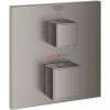 Grohe Grohtherm Cube - Termostatická sprchová batéria pod omietku, kefovaný Hard Graphite - 24153AL0