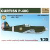 Papierový model - Curtis P-40C - USA 1941