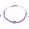 Náramok shamballa Alahovo oko - 1 ks 5 fialová lila