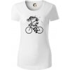 Cyklo kostra - Dámske tričko z organickej bavlny Origin (GOTS) - L ( Biela )