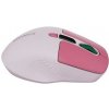 Canyon MW-26, 2v1 bezdrôtová optická myš Bluetooth / 2.4 GHz, tichá, 6 tlačidiel, 800/1200/1600/2400 DPI, ružová CNS-CMSW26P