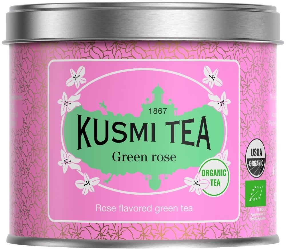 Kusmi Tea Sypaný Bio organický zelený čaj Green rose 100 g