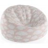 Sablio Sedací vak Cocoon Oblaky - 75 x 45 x 35 cm