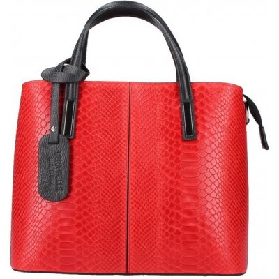 Dámská kožená kabelka 960 červená