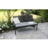 GARDEN PLACE 2-miestna záhradná lavica s robustným hliníkovým rámom, nosnosť do 220 kg, vrátane vankúša